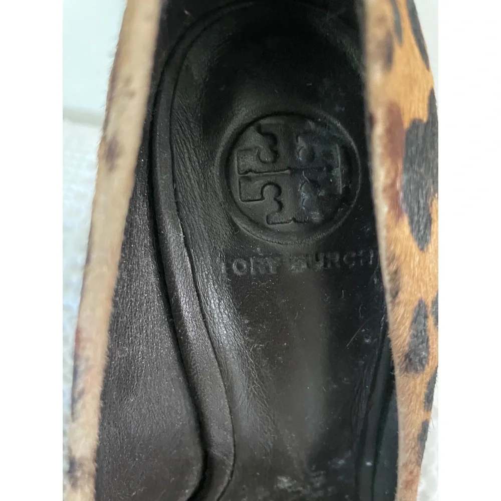 TORY BURCH Leopard Calf Hair Pumps Heels Size 7.5